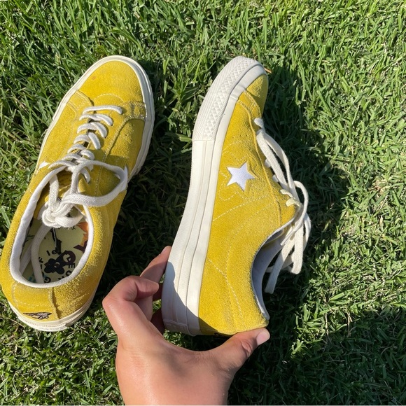 Rare⭐️ Converse One Star OX x Golf Le Fleur Tyler The Creator OG Sulphur M8 W10 - Picture 8 of 16